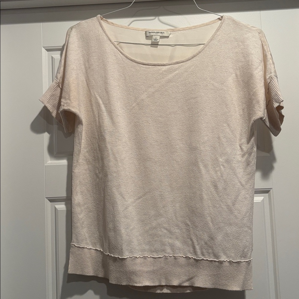Banana republic cream shirt